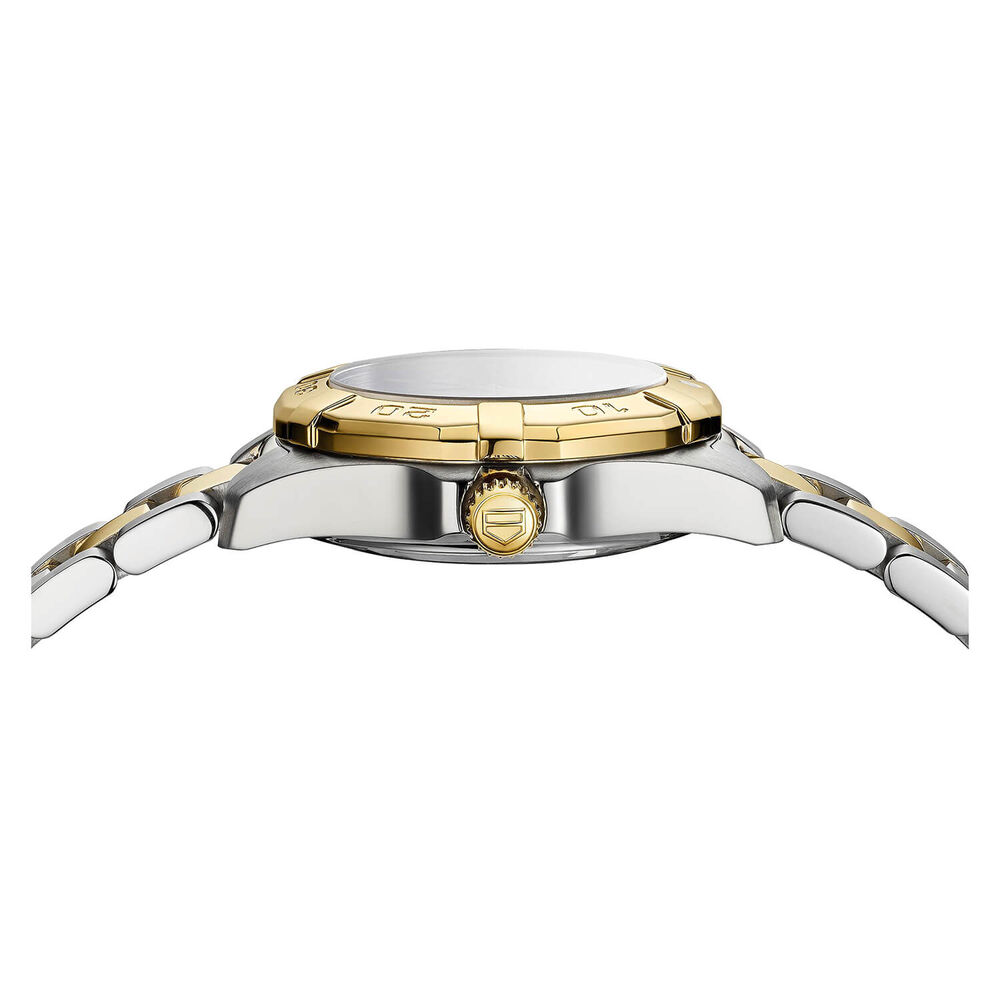 TAG Heuer Aquaracer Date 27mm MOP Dial 18k Gold Plated & Stainless Steel Bracelet Watch image number 1