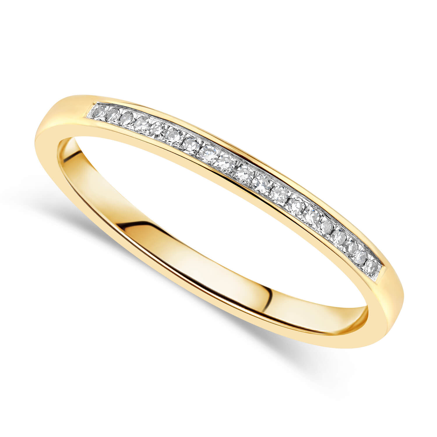 Ladies gold shop eternity rings