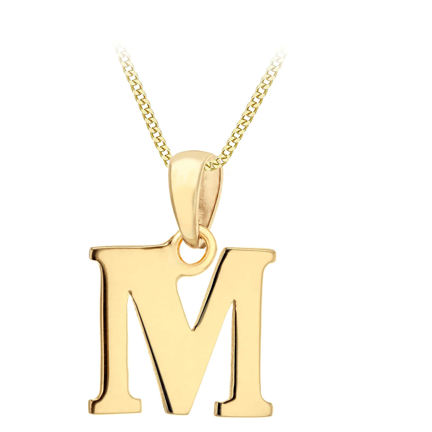 9ct gold letter pendants discount
