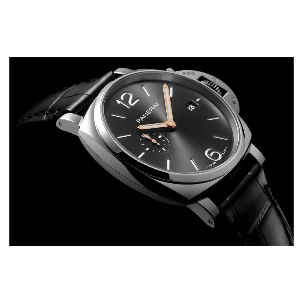 Panerai Luminor Due 42mm Black Dial Strap Watch image number 2