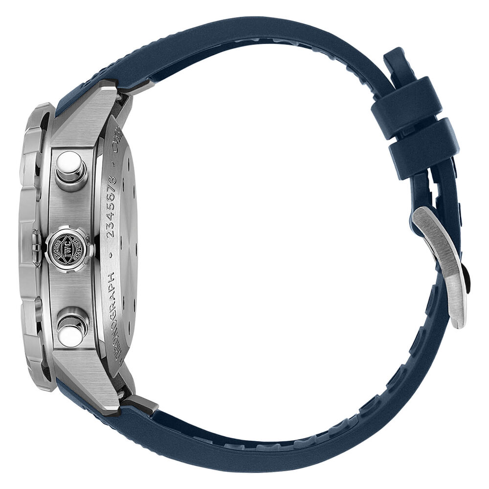 IWC Schaffhausen Aquatimer Chronograph Blue Dial Strap Watch image number 2