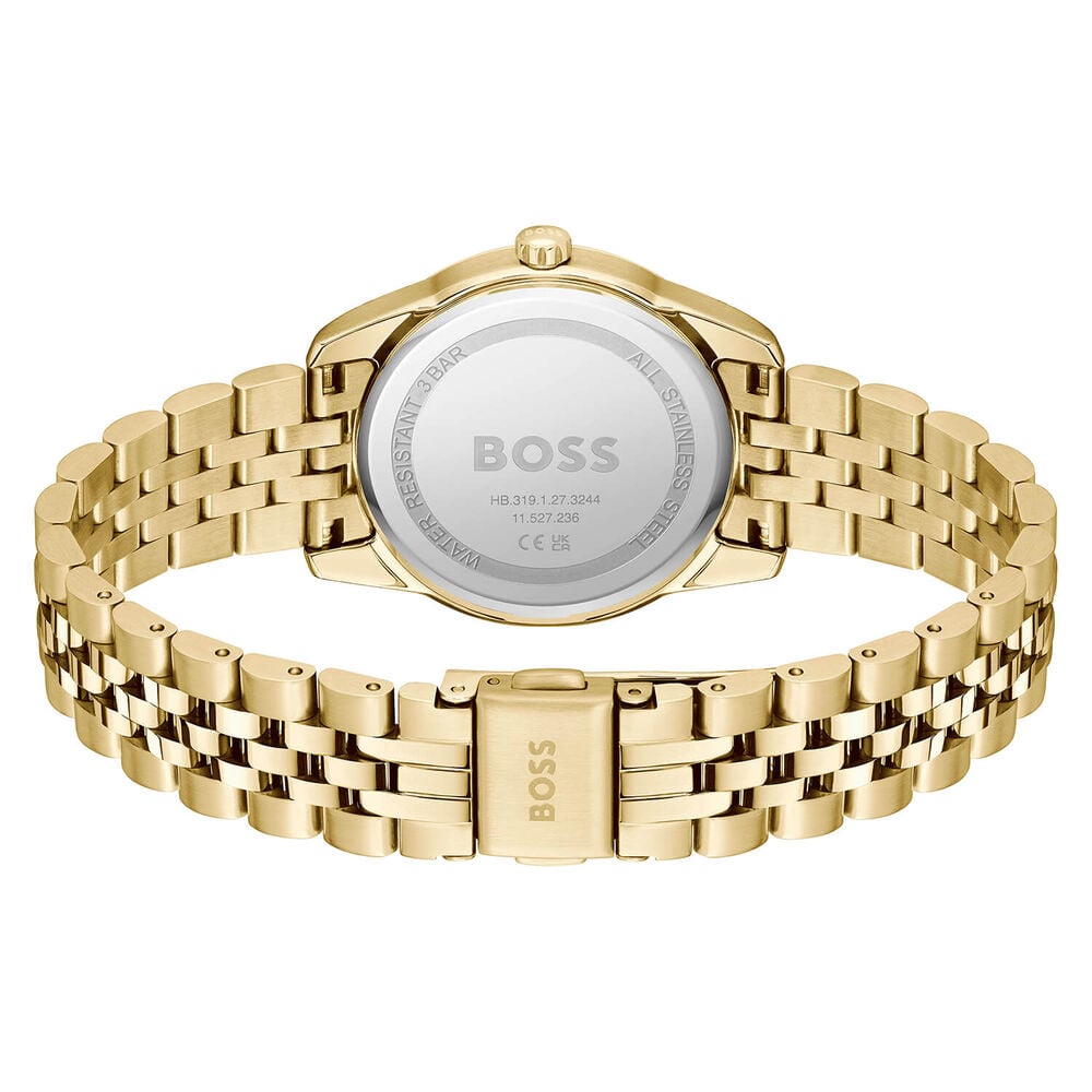BOSS Graceful Precious 32mm Silver Dial Gold Tone Steel Bracelet Watch image number 3