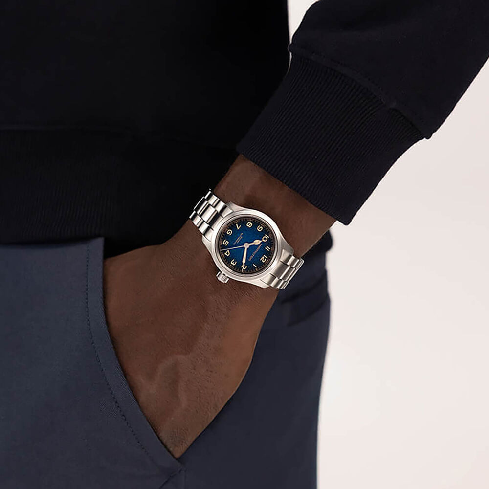 Hamilton Khaki Field Murph 38mm Blue Dial Steel Bracelet Watch