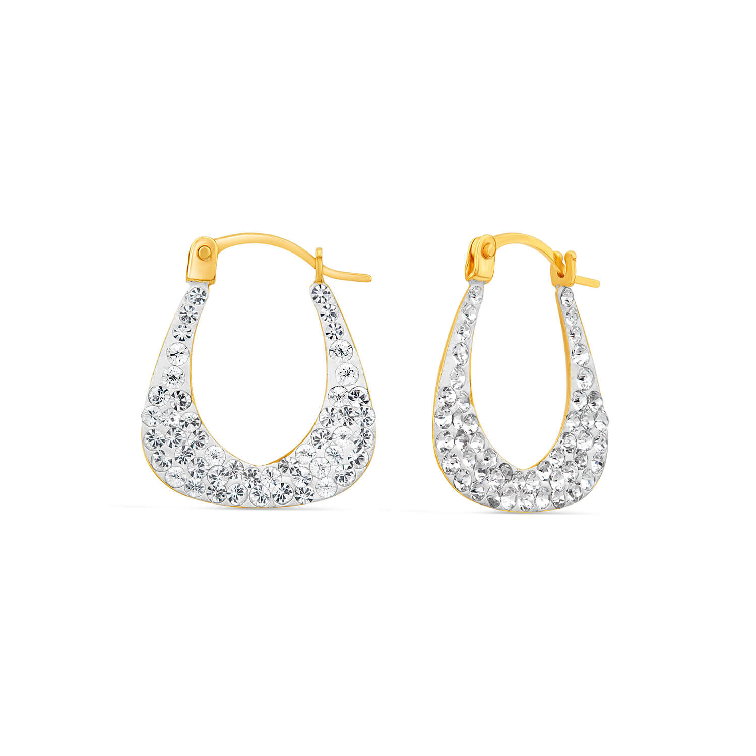 Gold creole hoop earrings best sale