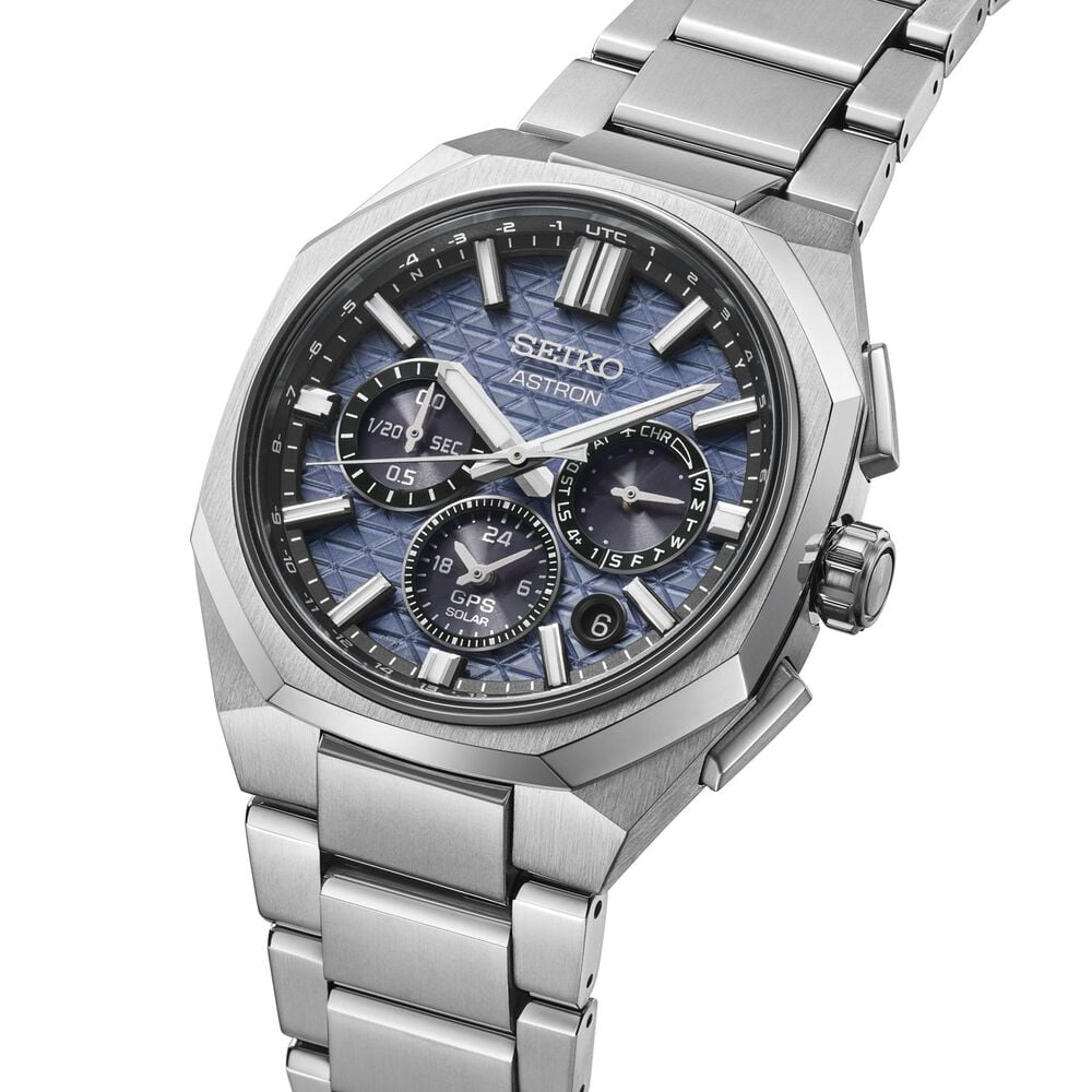 Seiko Astron 'Tesselate' 5X63 Nebula Grey Dial Titanium Bracelet Watch