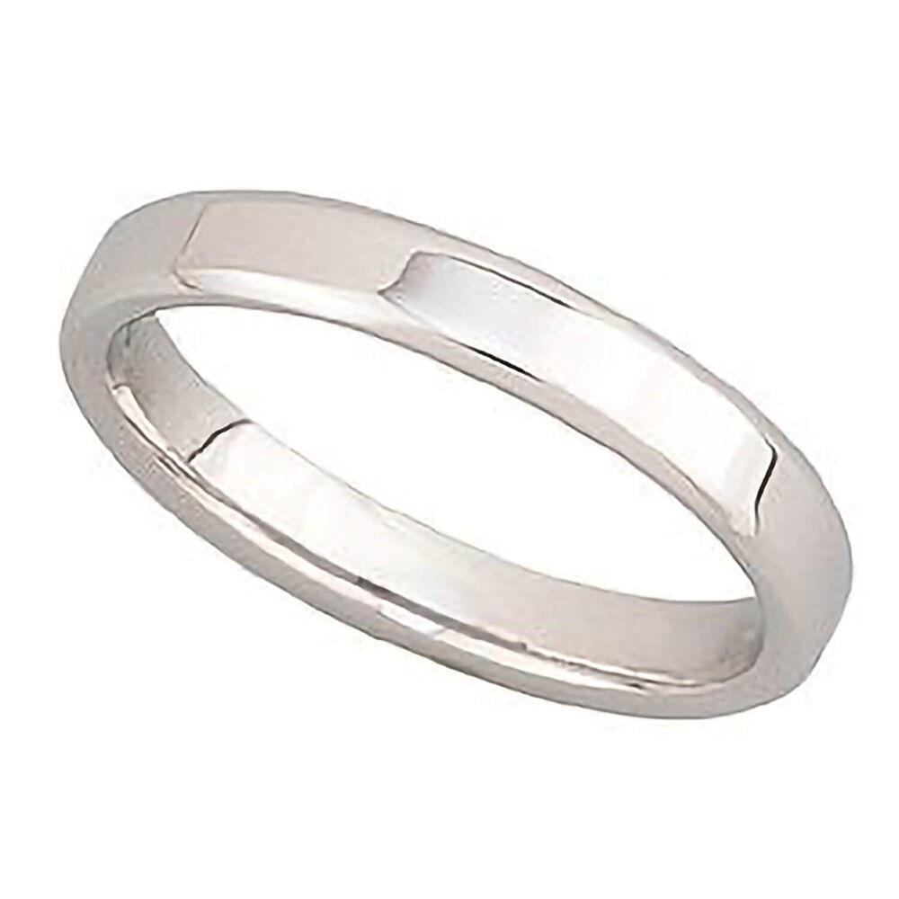 Ladies' 9ct white gold 3mm superior court wedding ring