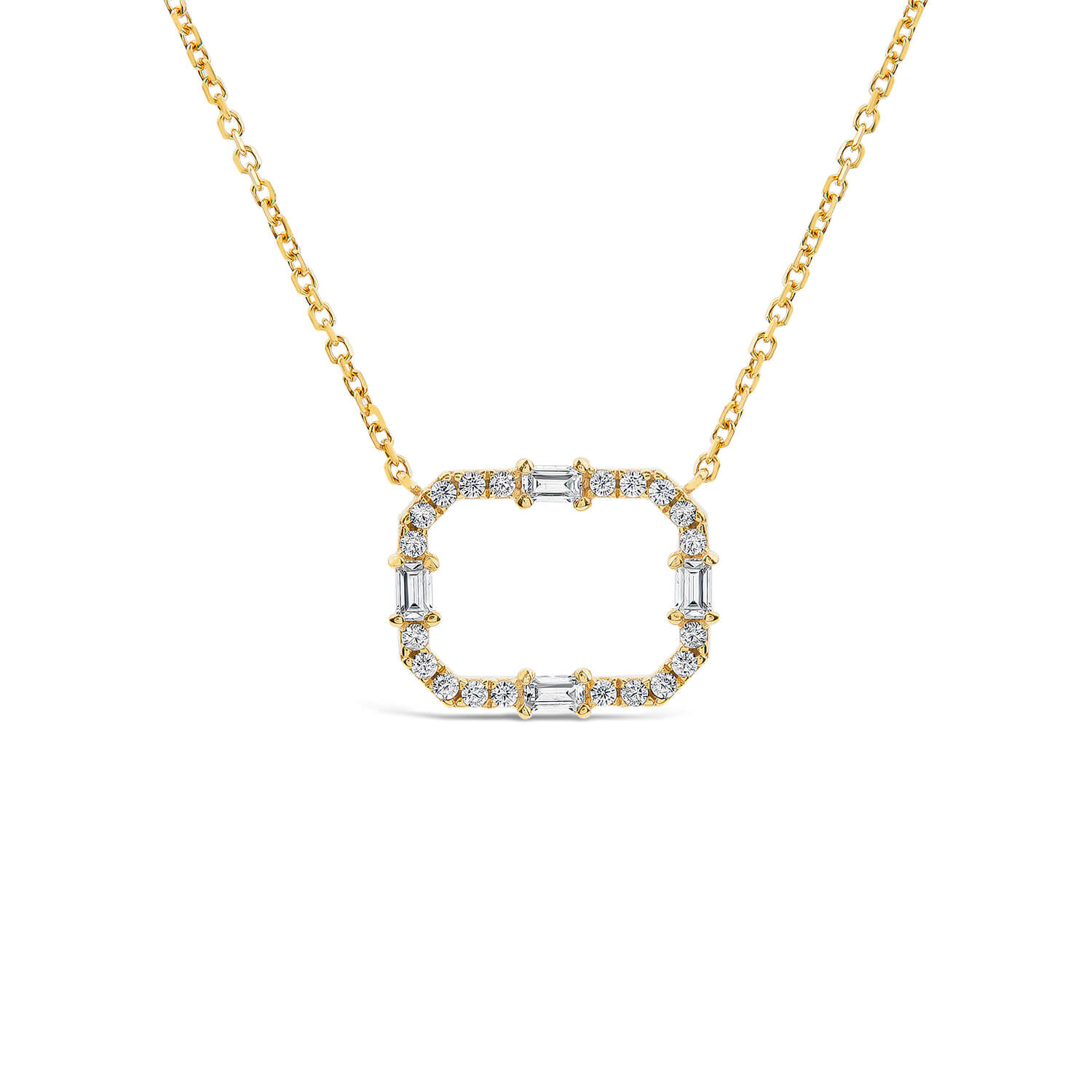 Yellow gold on sale cz pendant