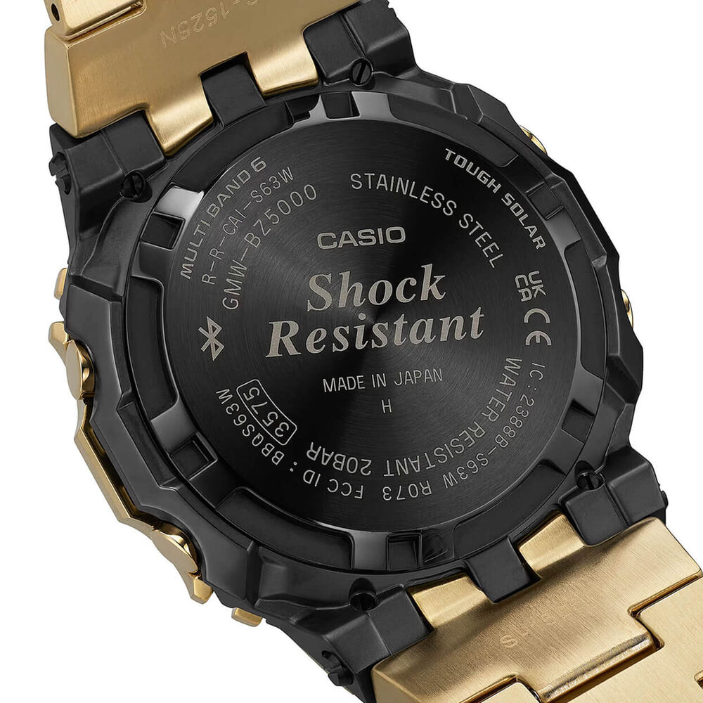 G-SHOCK Full Metal 5000 Series 49.3mm Black Dial & Gold Ion Plated Steel Bracelet Watch