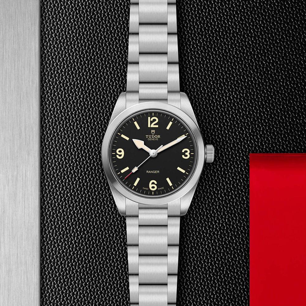 TUDOR Ranger 36mm Black Dial Steel Bracelet Watch image number 2