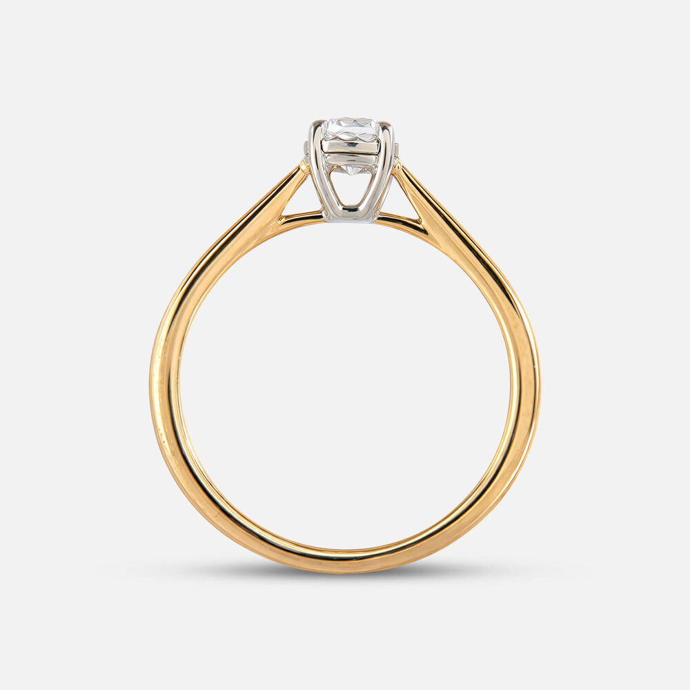 Prism 9ct Yellow Gold 0.50ct Round Brilliant Diamond Solitaire Ring