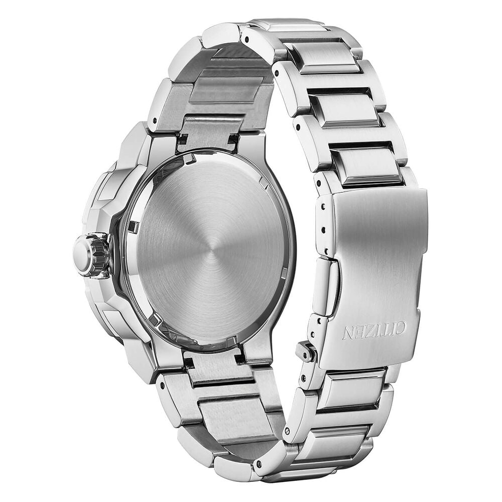 Citizen Eco Drive Green Dial Green Bezel Steel Case Bracelet Watch image number 1