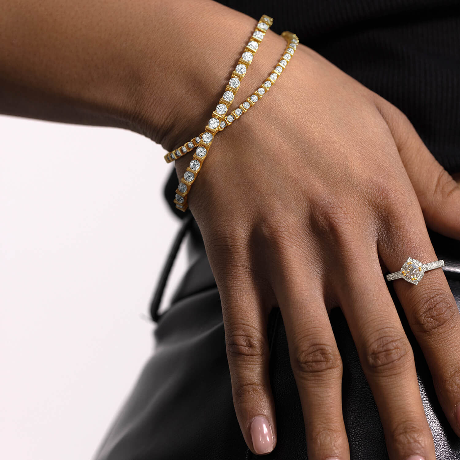 Diamond ring bracelet sale