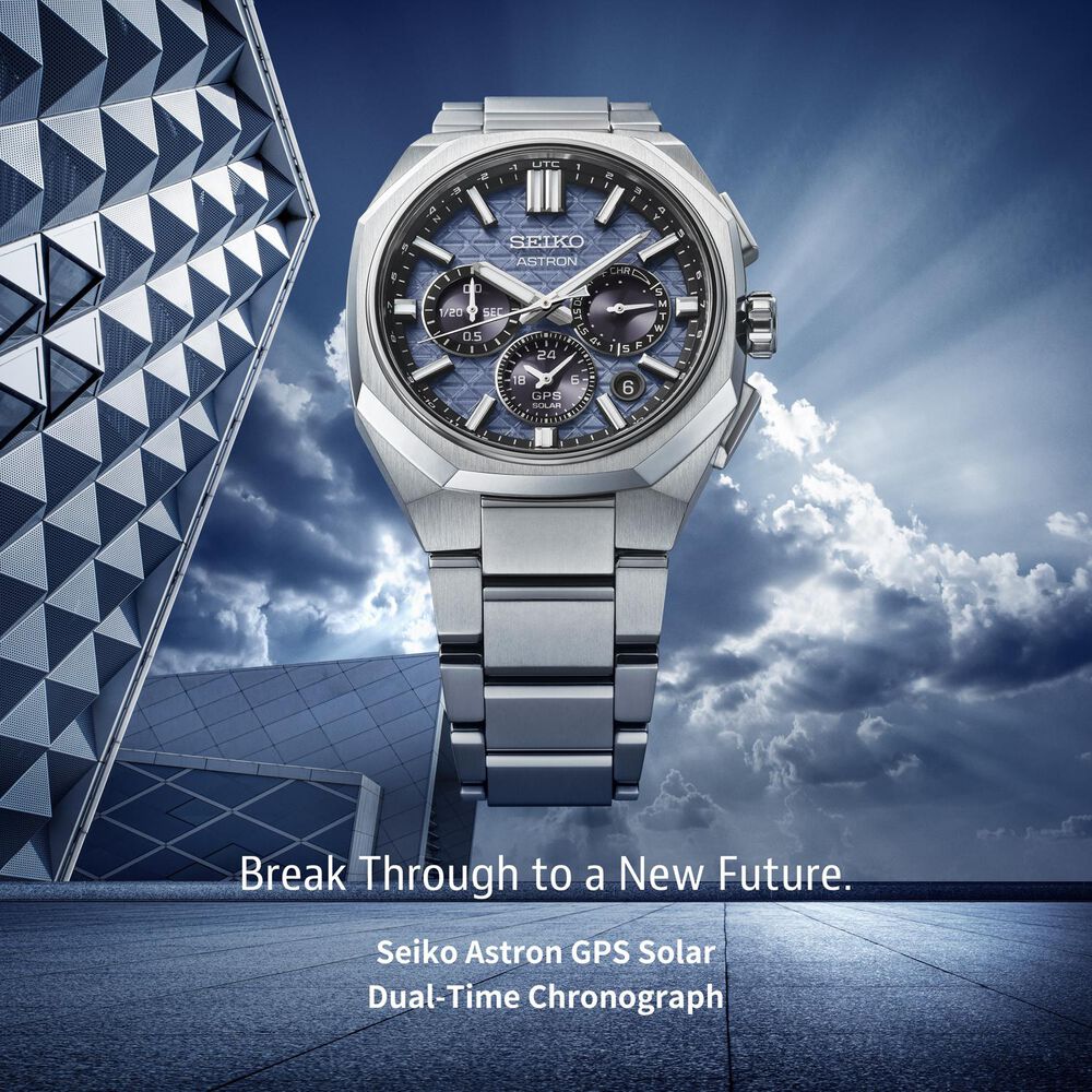 Seiko Astron 'Tesselate' 5X63 Nebula Grey Dial Titanium Bracelet Watch