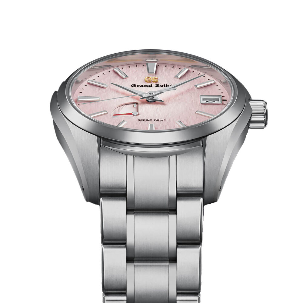 Grand Seiko 'Pink Snowflake' Spring Drive 20th Anniversary Limited Edition 41mm Dial Bracelet Watch image number 5