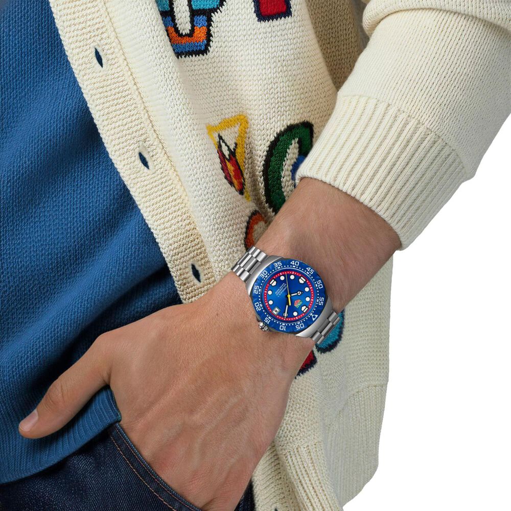 TAG Heuer Formula 1 Solargraph x Oracle Red Bull Racing 38mm Blue Dial Steel Bracelet Watch
