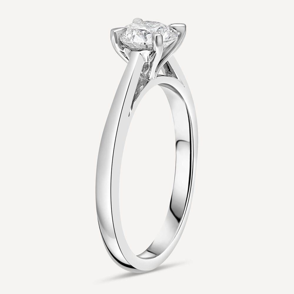 Platinum 0.70ct Amia Diamond Solitaire Ring image number 5