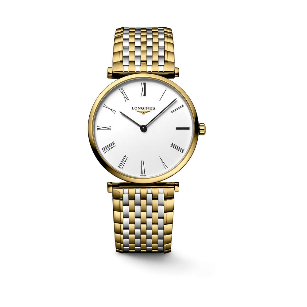 Longines La Grande Classique de Longines 36mm White Dial Two Tone Steel Bracelet Watch