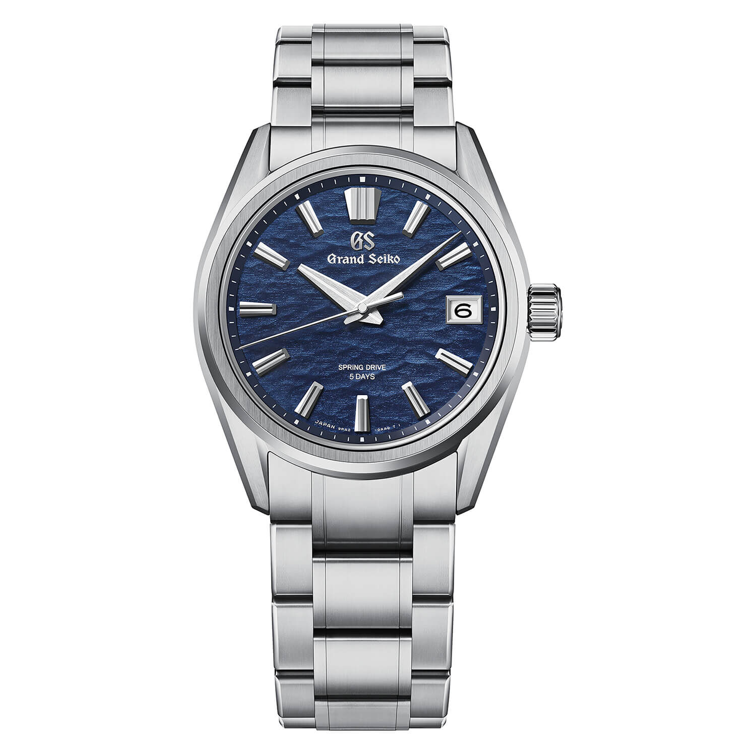 Grand Seiko Lake Suwa 42mm Blue Dial Titanium Case Watch