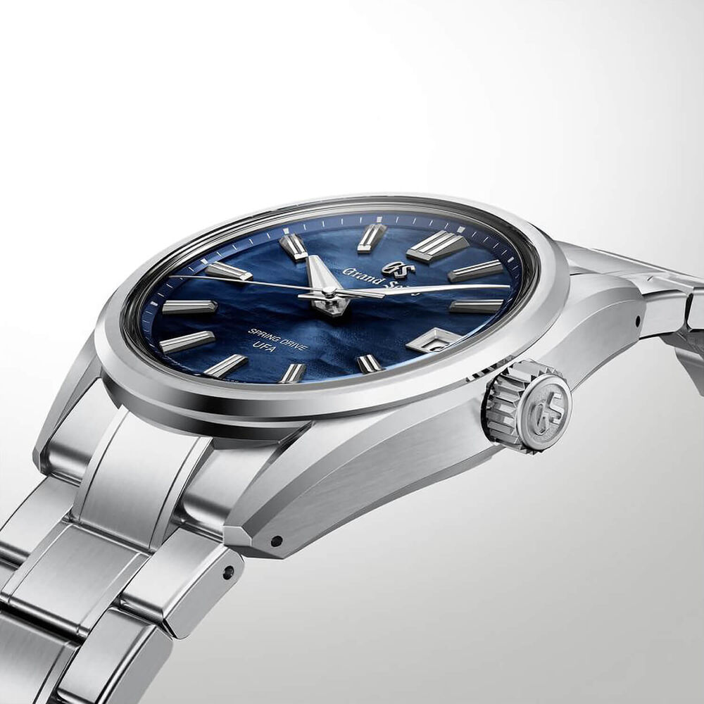 Grand Seiko Evolution 9 'Lake Suwa Summer Sun' Spring Drive UFA 37mm Steel Bracelet Watch