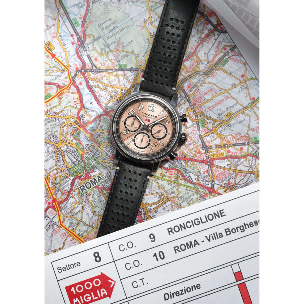 Chopard Mille Miglia Classic Patina 40.5mm Dial Black Leather Strap Watch