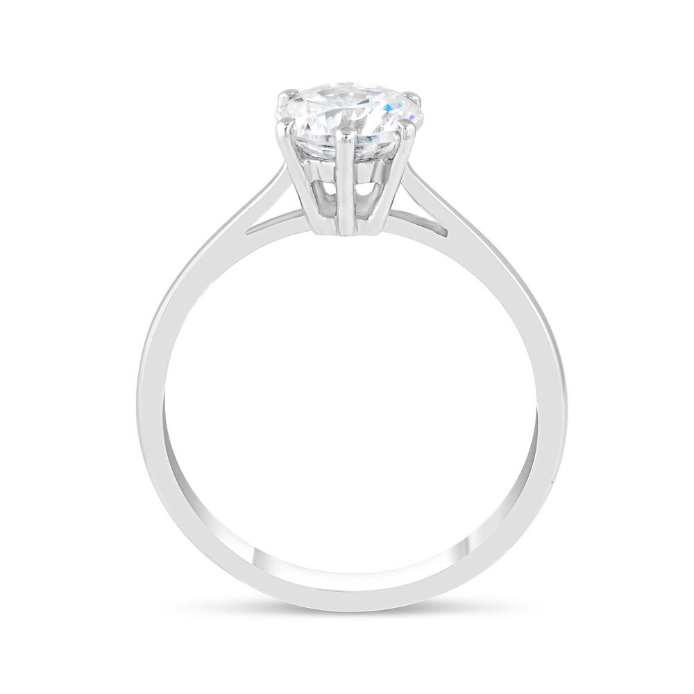 9ct White Gold Dress Ring image number 2