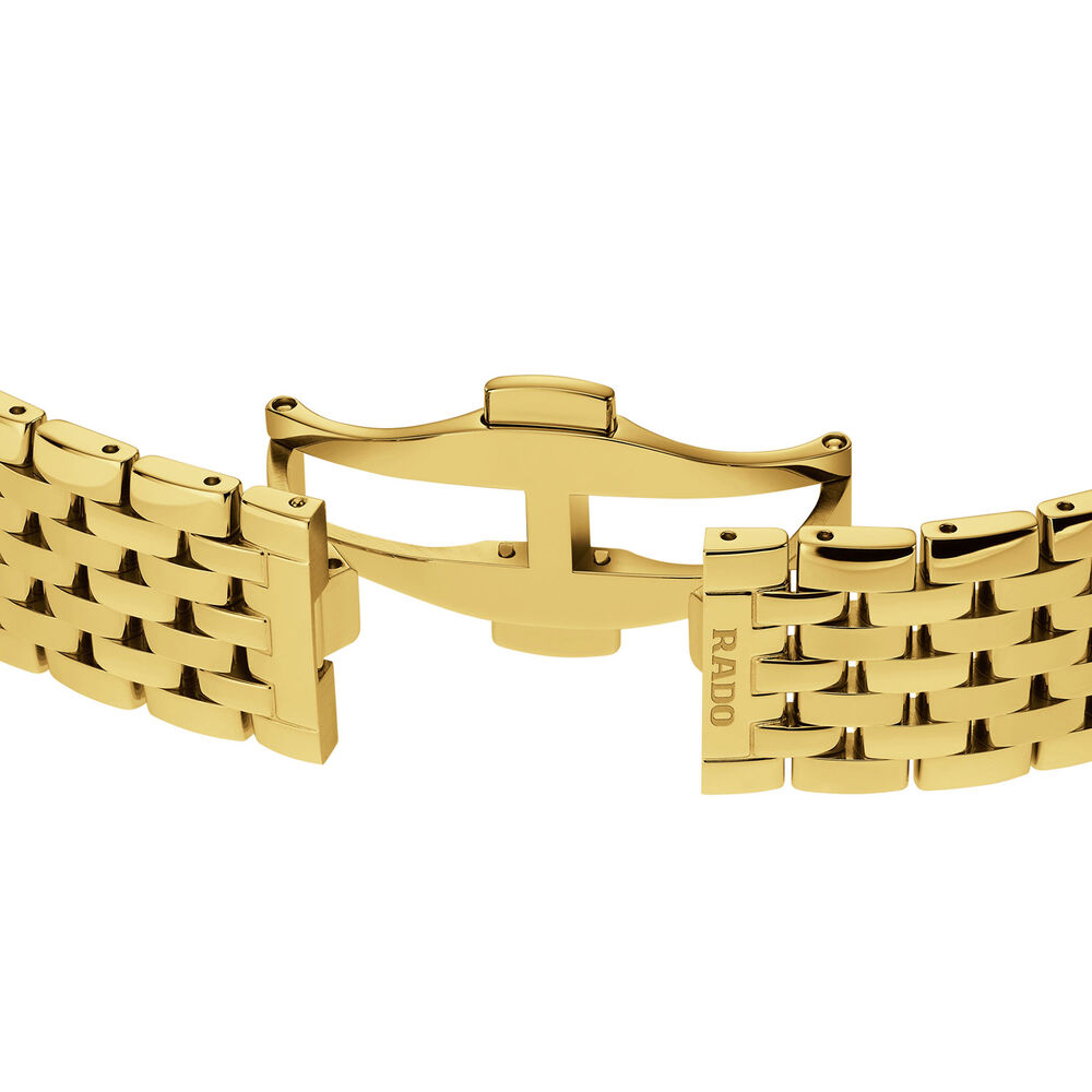 Rado Florence 38mm Yellow Gold Dial Diamond Dot Bracelet Watch image number 4
