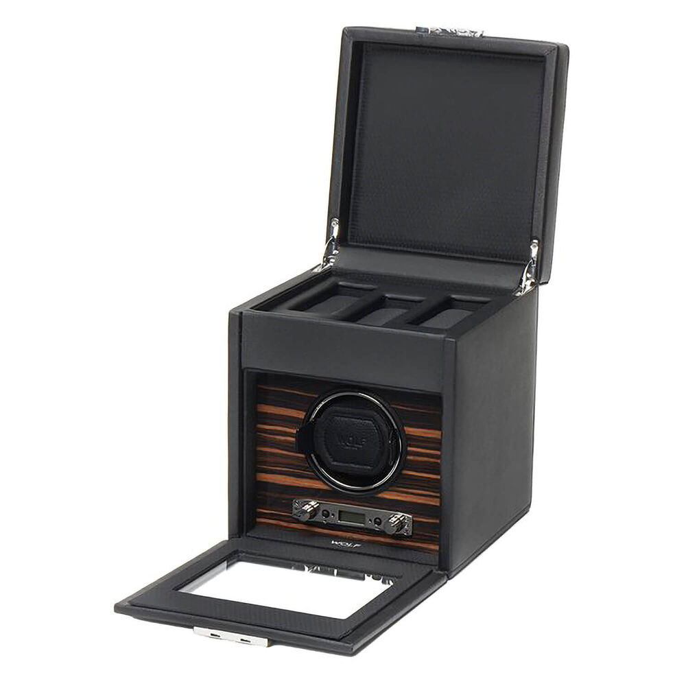 WOLF ROADSTER Single Black Watch Winder