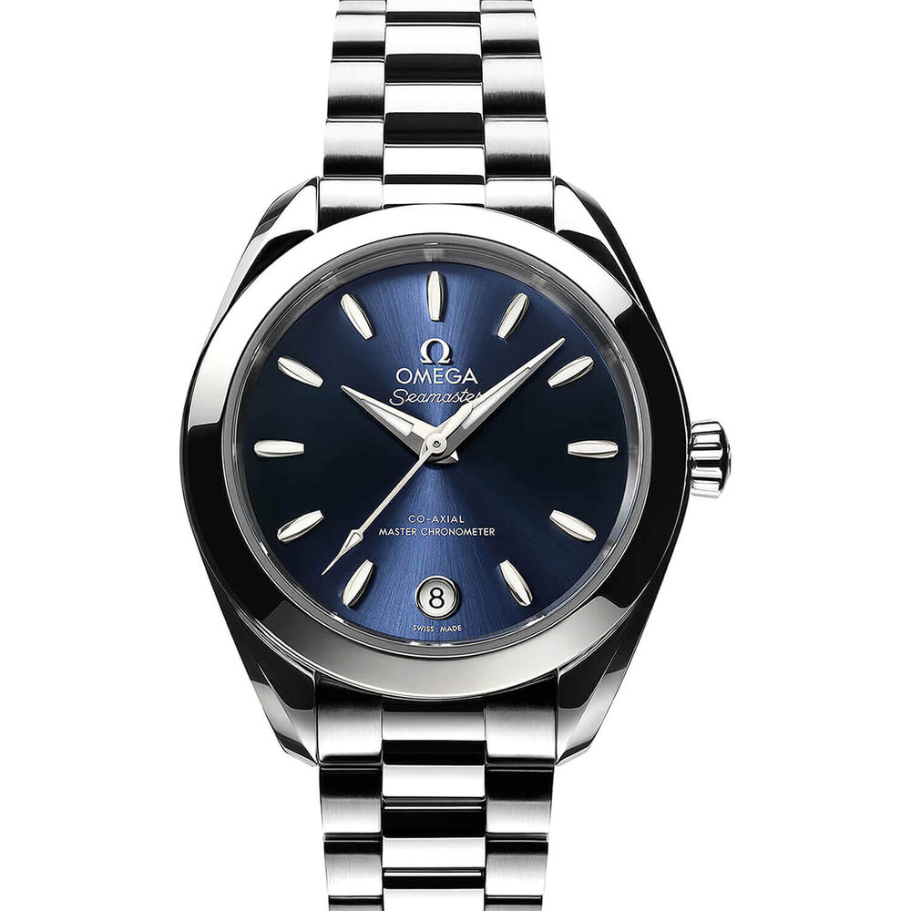 OMEGA Aqua Terra 150M 30mm Blue Dial Steel Bracelet Watch image number 2