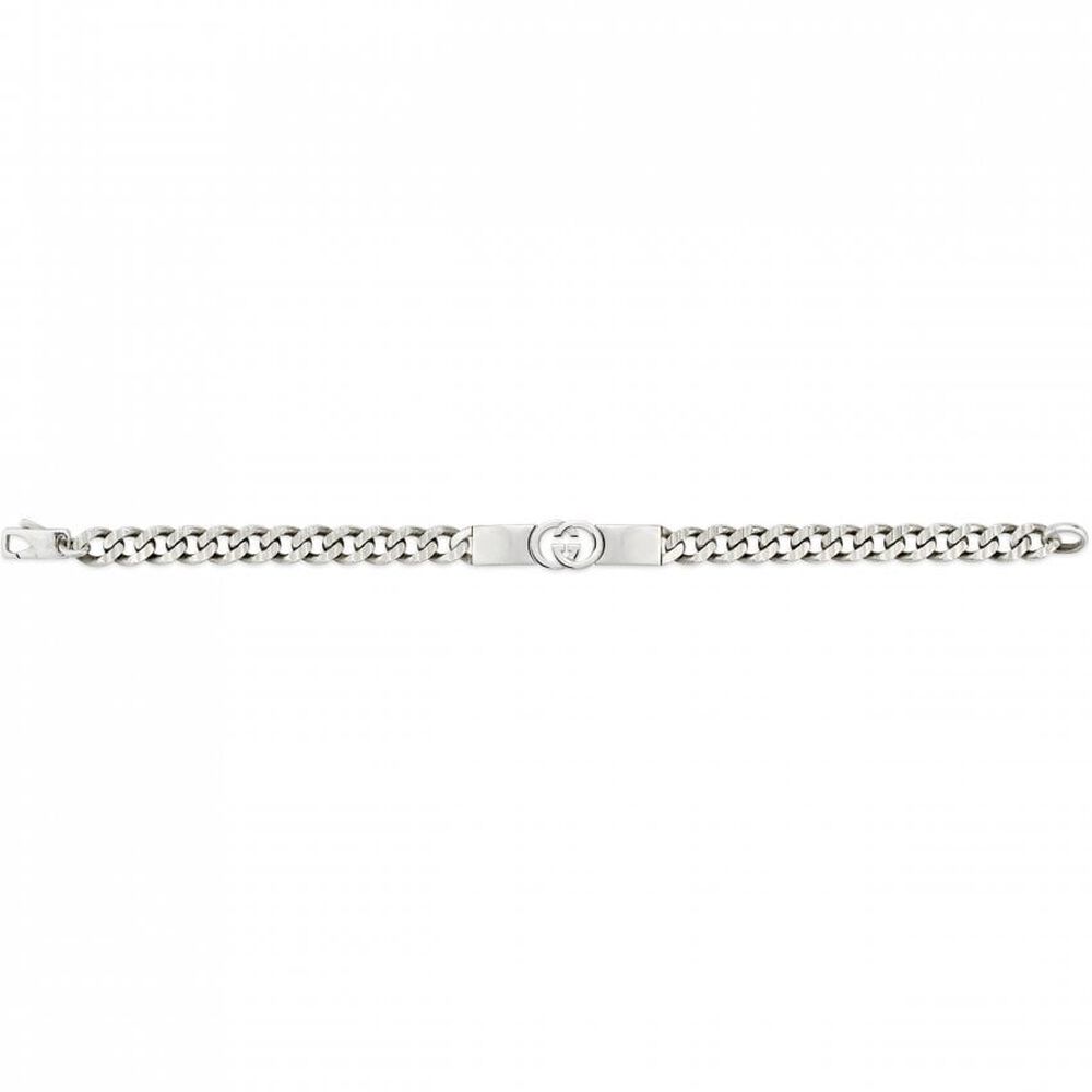 Gucci Interlocking G Sterling Silver Chain Bracelet