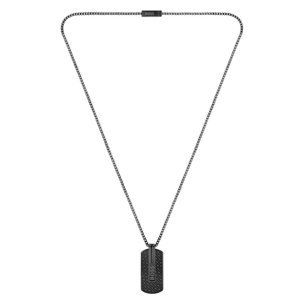BOSS Orlado Black IP Chain Pendant
