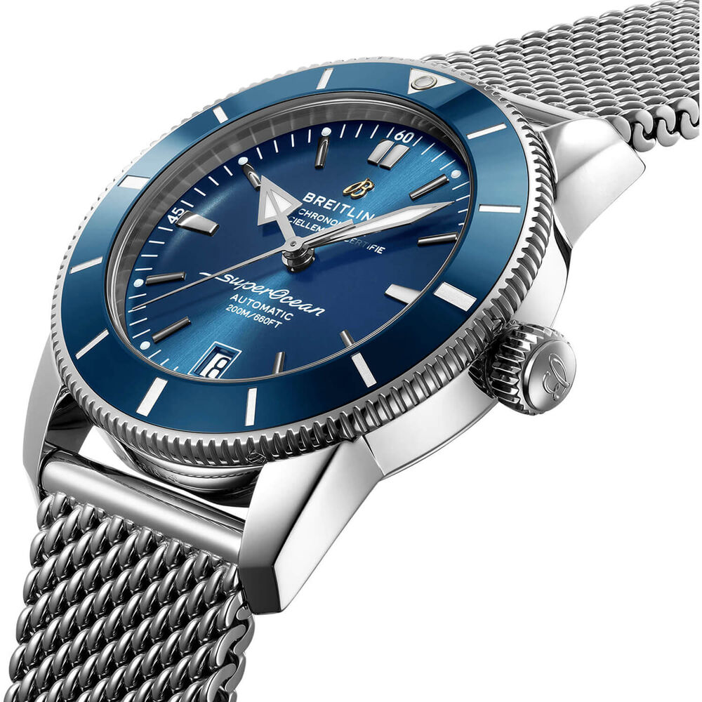 Breitling Superocean Heritage II 42 Blue Dial Stainless Steel Bracelet