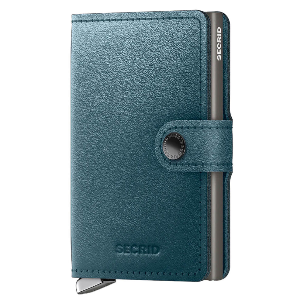 Secrid Dusk Teal Blue Vegetable Tanned Miniwallet