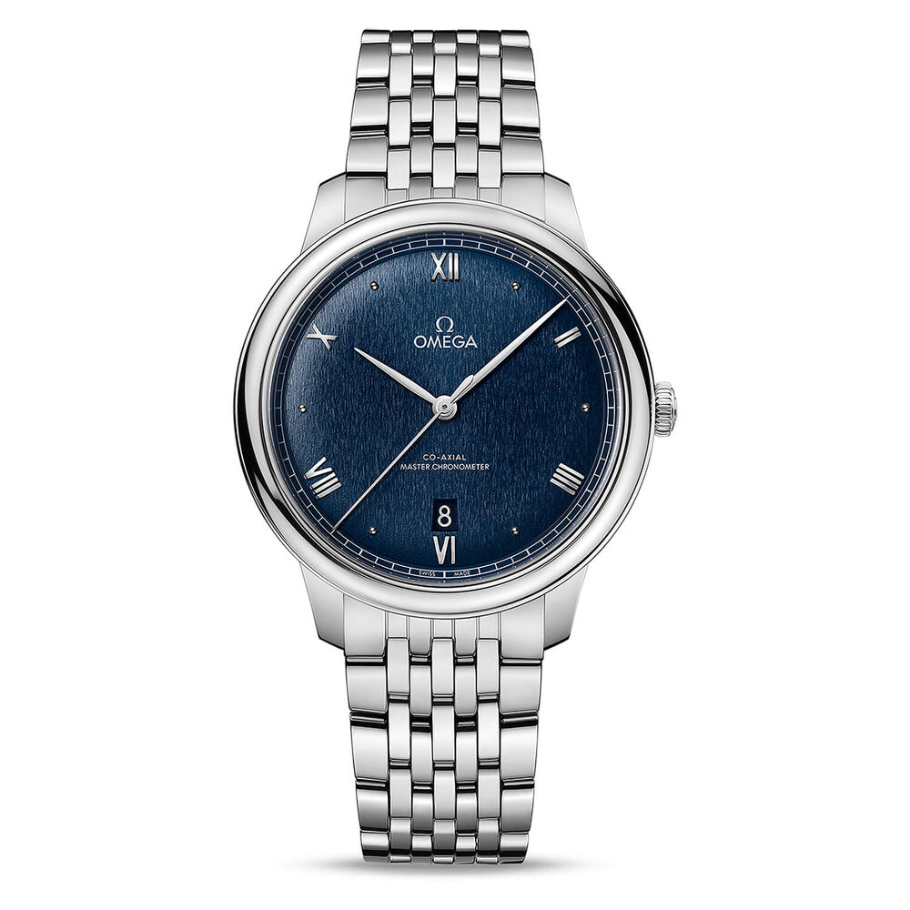 OMEGA De Ville Prestige Co-Axial Master Chronometer 40mm Blue Dial Bracelet Watch