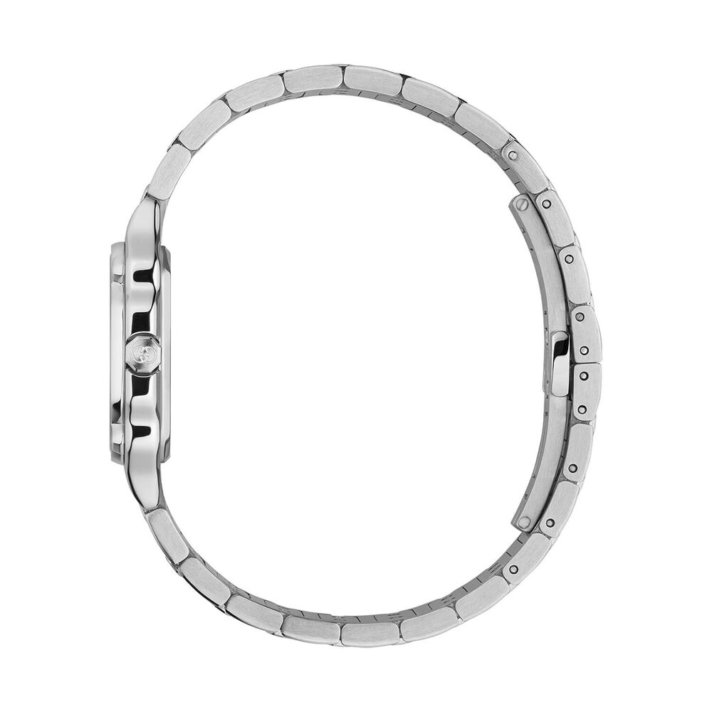 Gucci G-Flat 29mm Black Dial Diamond Dots Steel Bracelet Watch image number 2