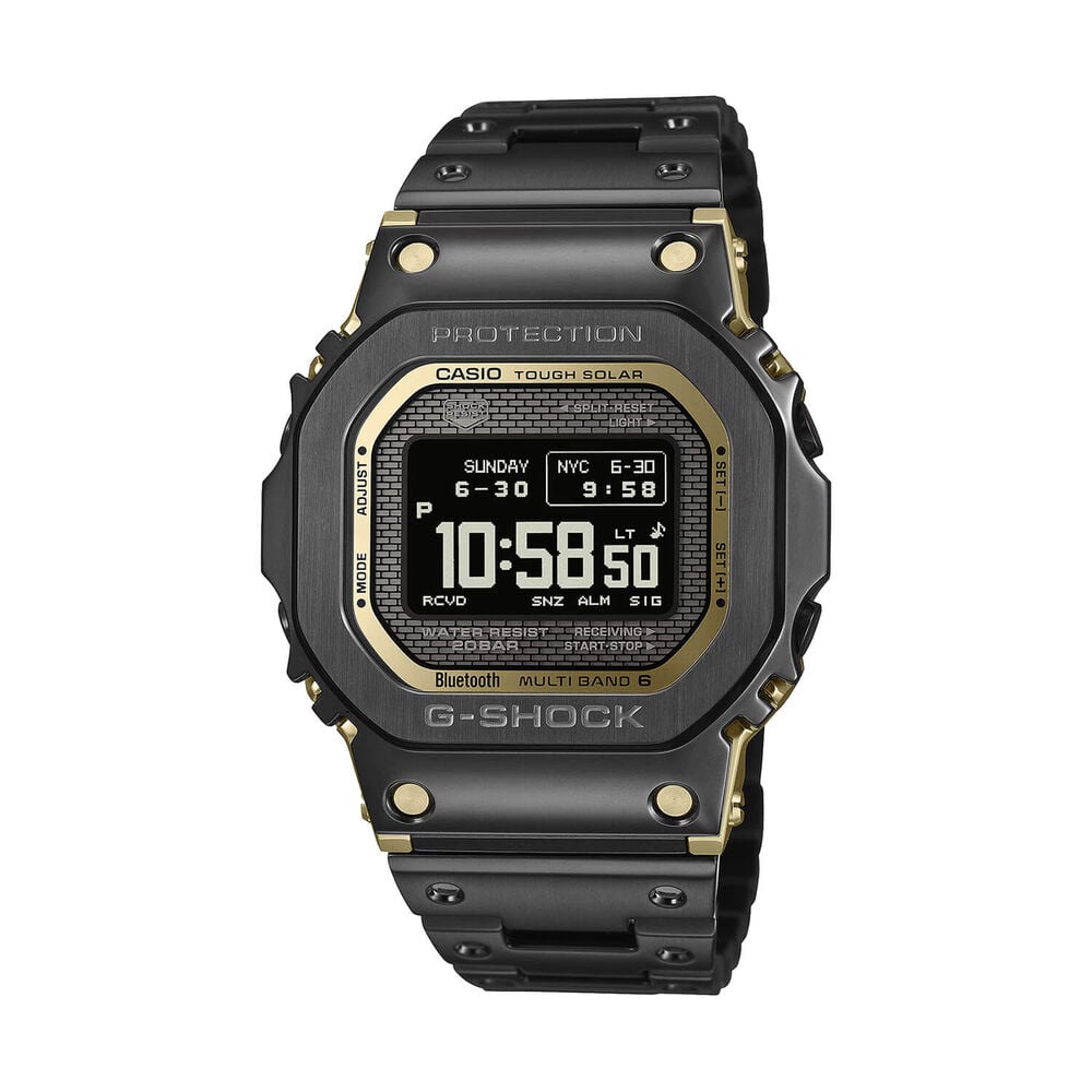 G-SHOCK Full Metal 5000 Series 49.3mm Black Dial & Black Ion Plated Steel Bracelet Watch