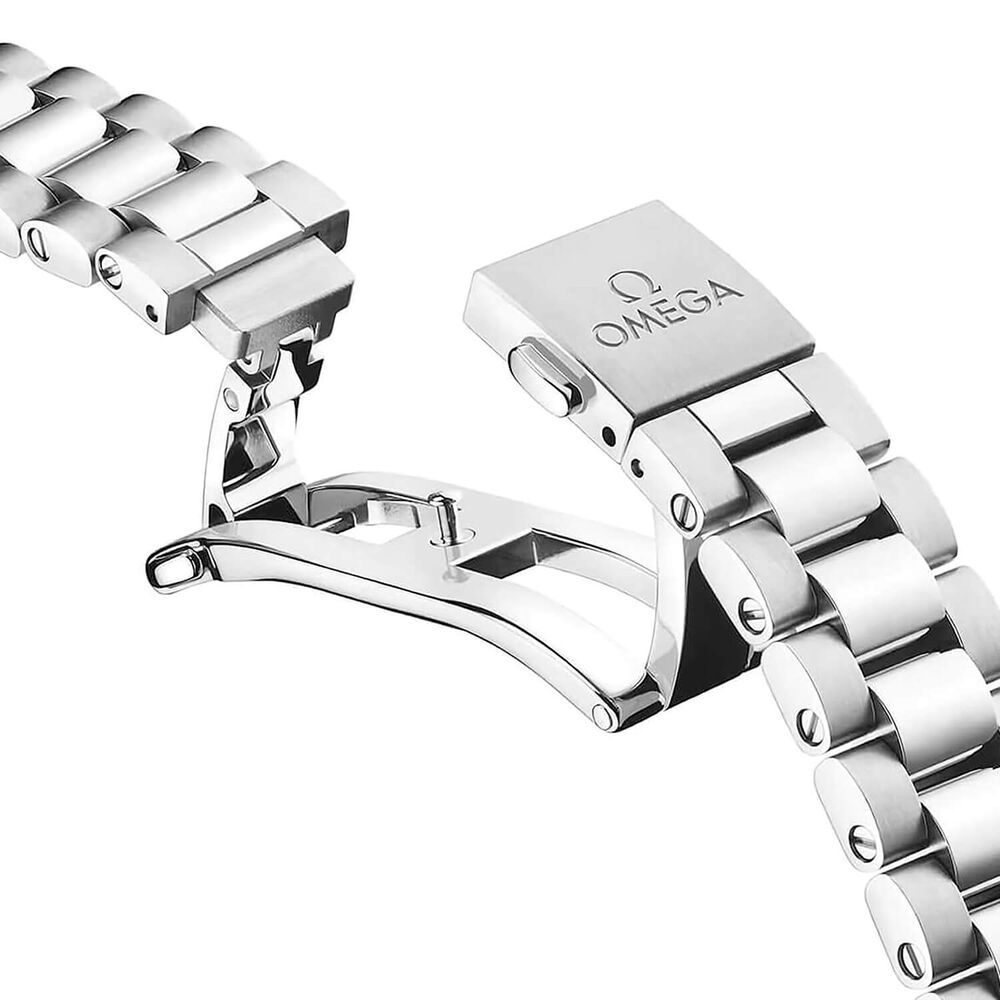 OMEGA Aqua Terra 150M 30mm Grey Dial Diamond Dots Steel Bracelet Watch image number 4