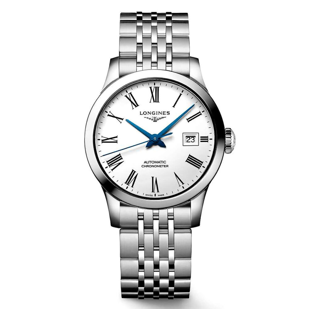 Longines Watchmaking Tradition Record Collection White Steel Watch