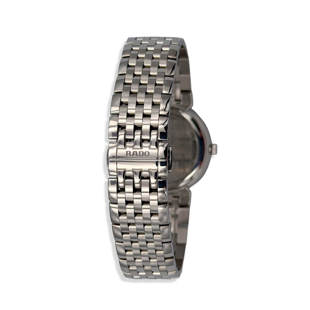 Pre-Owned Rado Florence 38MM Black Dial Diamond Dot Steel Case Bracelet Watch
