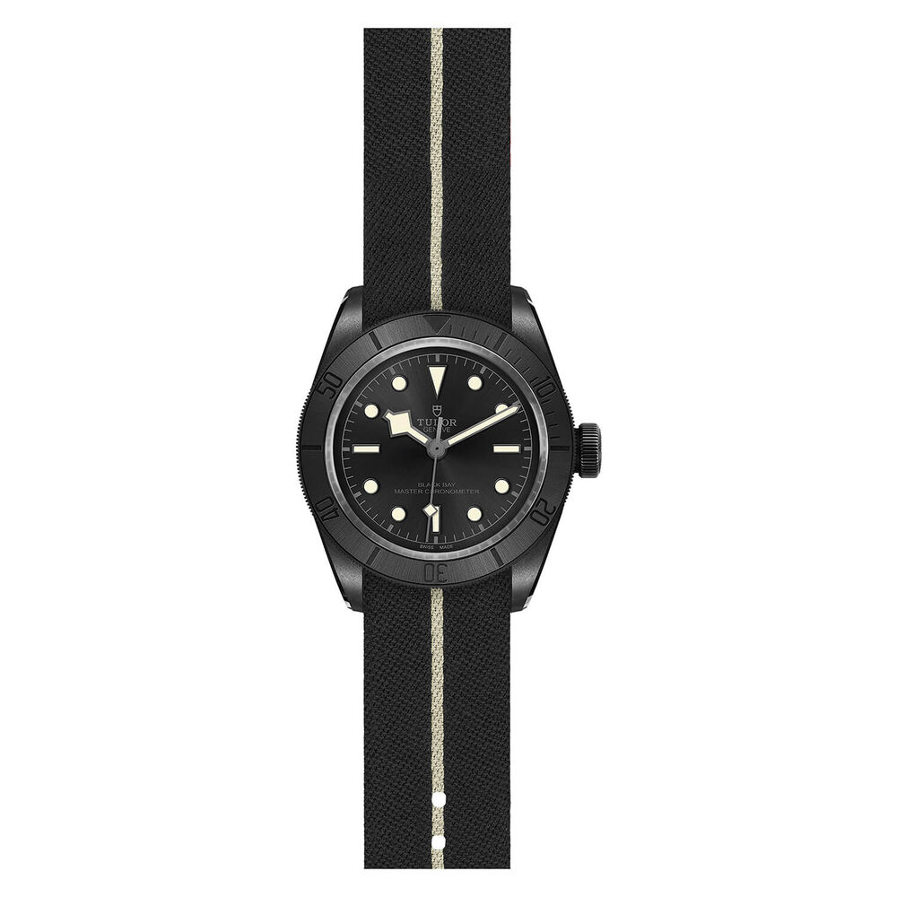 TUDOR Bay Ceramic 41mm Dial PVD & Ceramic Case Leather & Rubber Strap Watch image number 2