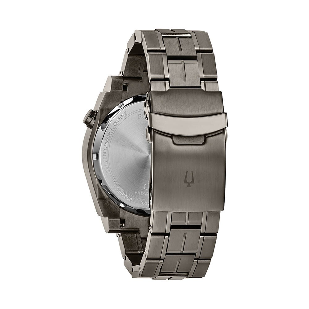 Bulova Icon Precisionist 46mm Black Dial Grey Ion Plated Steel Bracelet Watch image number 1