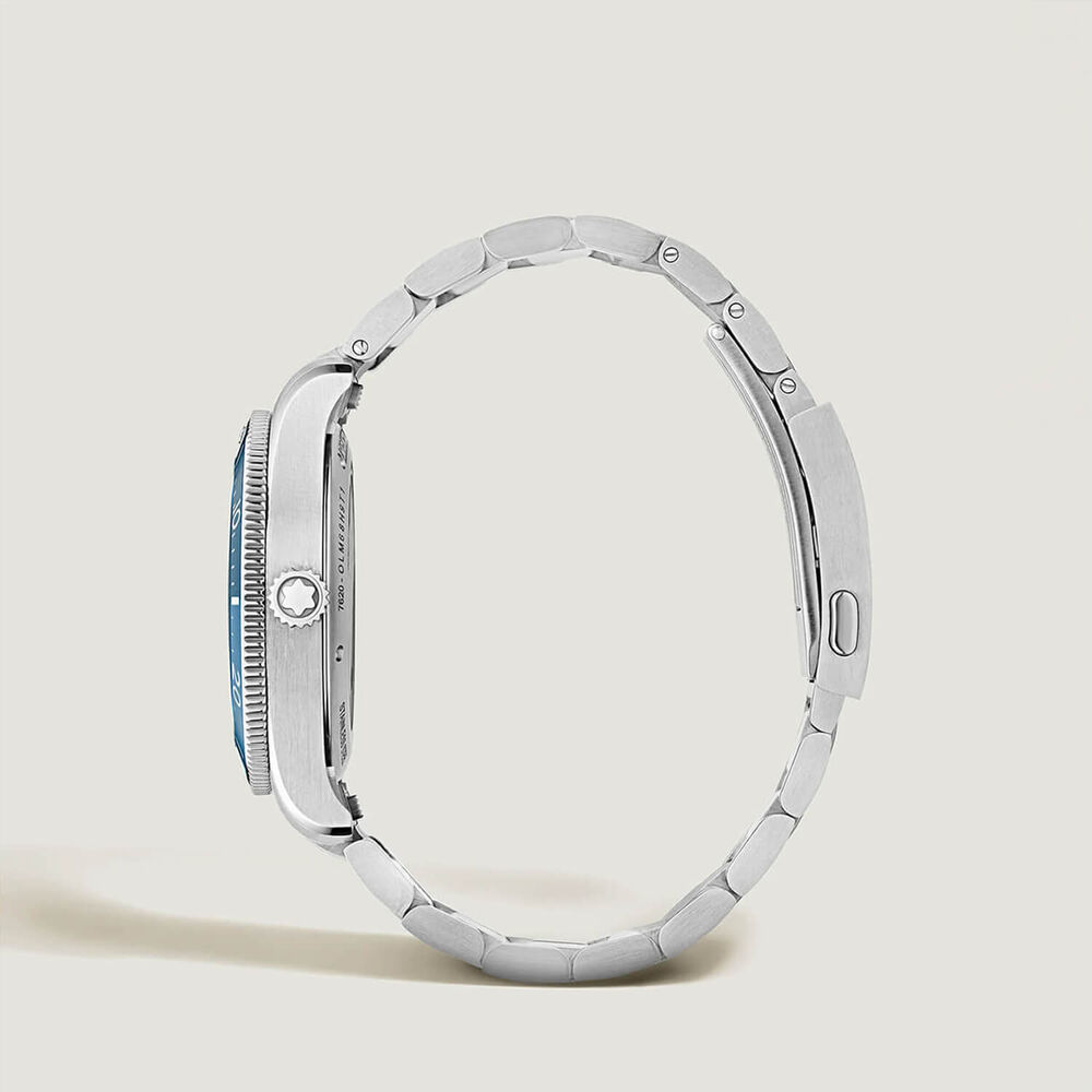 Montblanc Iced Sea Automatic Date 0 Oxygen 41mm Blue Dial Steel Bracelet Watch image number 3