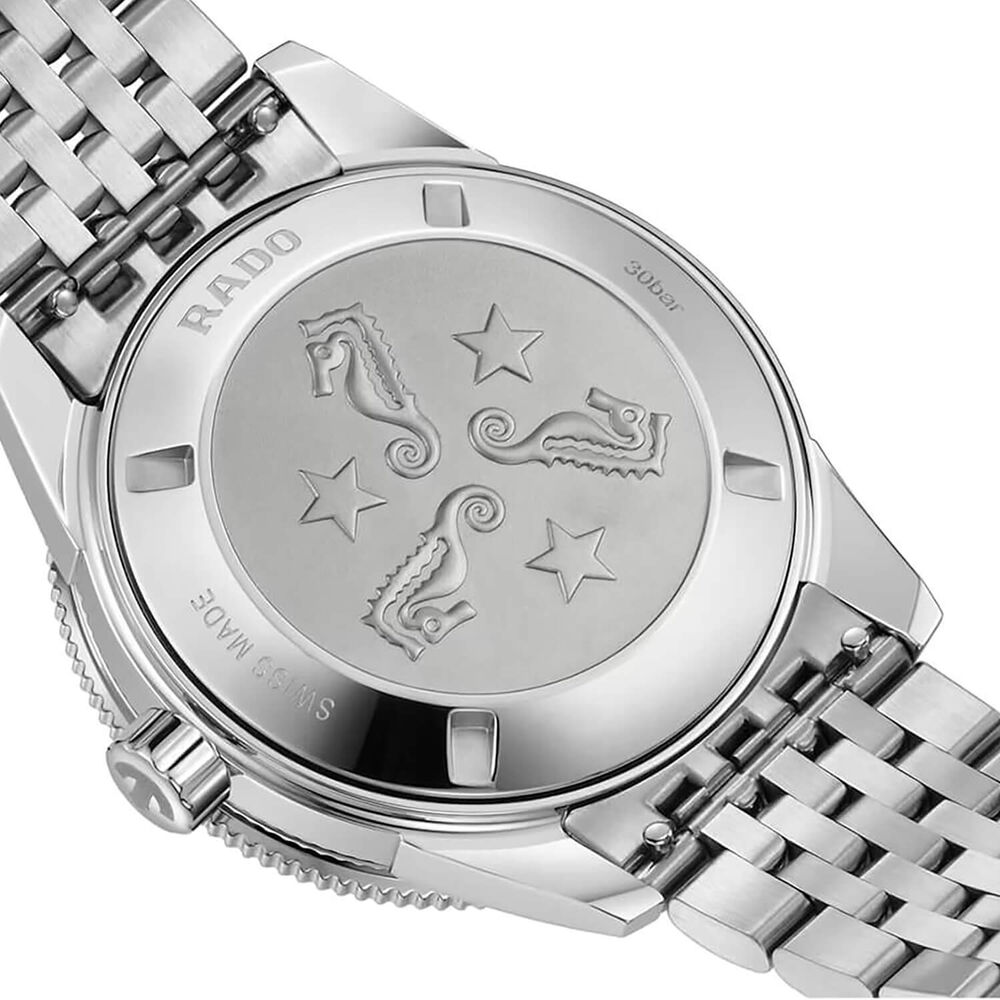 Rado Captain Cook Automatic 39mm Gradient Turqoise Dial Steel Bracelet Watch image number 3