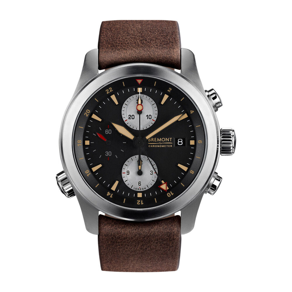 Bremont Alt1-ZT Black Dial Brown Strap Gents Watch