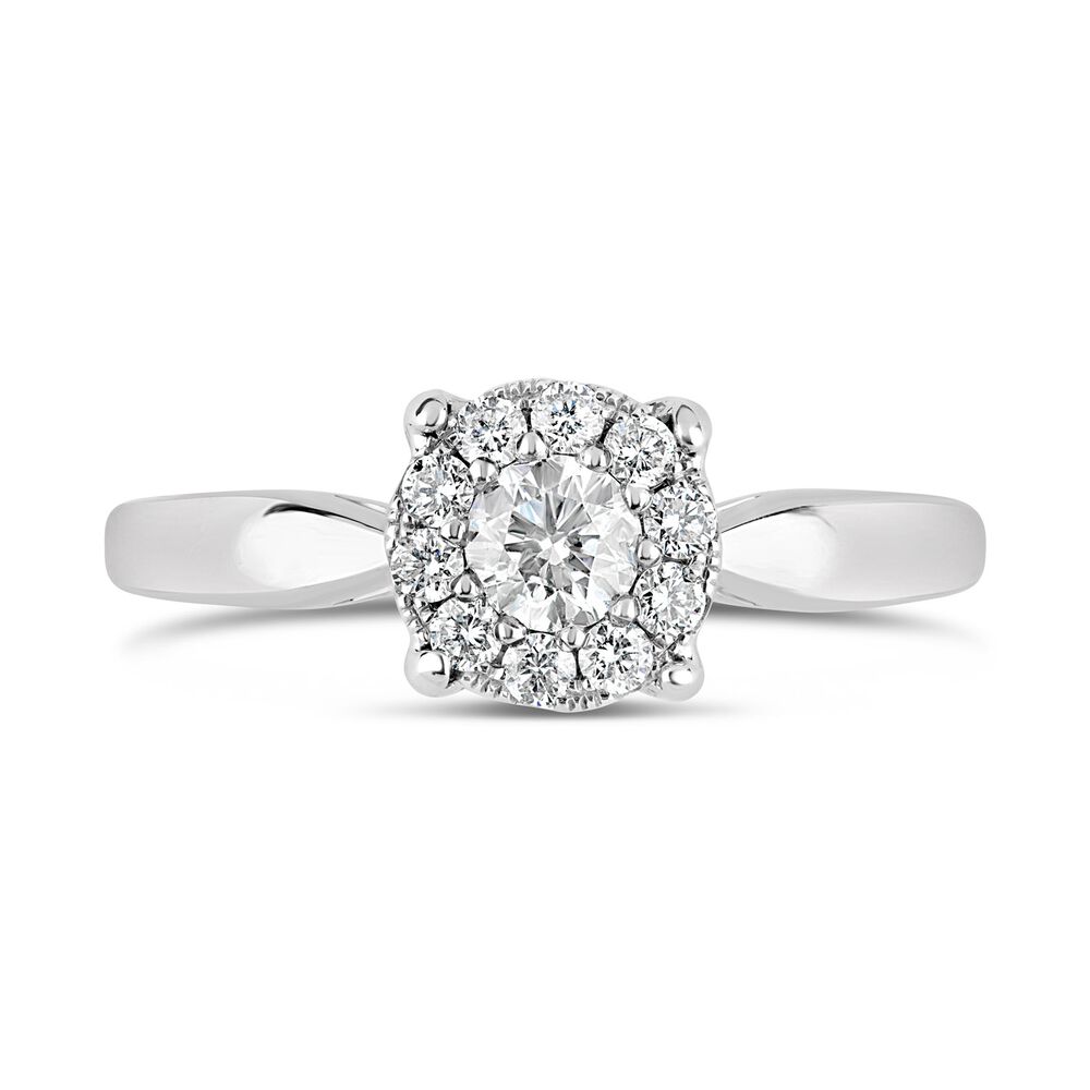 Starburst Collection 18ct white gold 0.37 carat diamond ring image number 1
