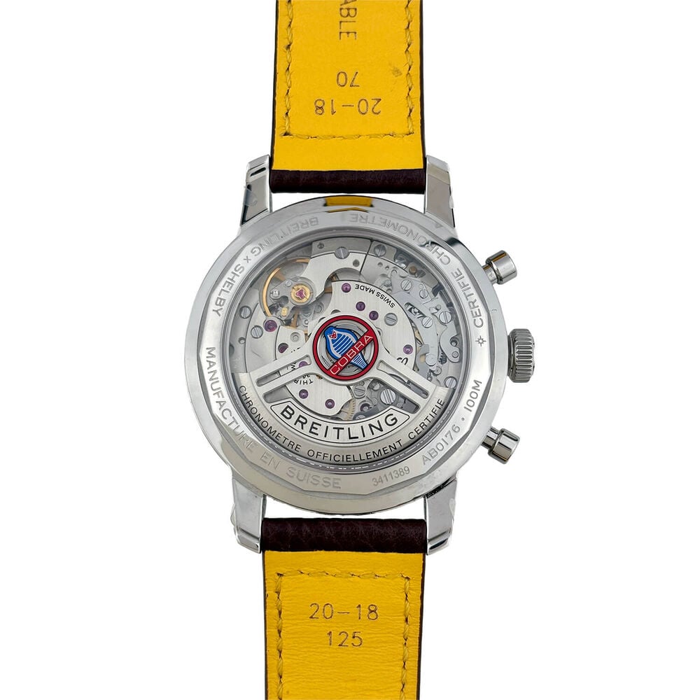 Pre-Owned Breitling Top Time B01 41mm Chronograph Cobra Blue Dial Strap Watch image number 2