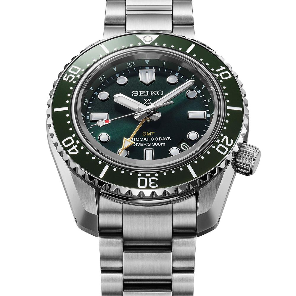 Seiko Prospex Diver's 1968 300M Heritage GMT Pacific Green 42mm Dial Steel Bracelet Watch