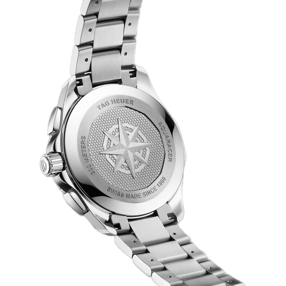 TAG Heuer Aquaracer Professional 200 Chronograph 40mm Blue Dial Stainless Steel Bracelet Watch image number 3