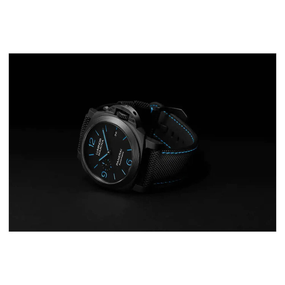 Panerai Luminor 44mm Marina Carbotech™ Black Dial Strap Watch image number 2