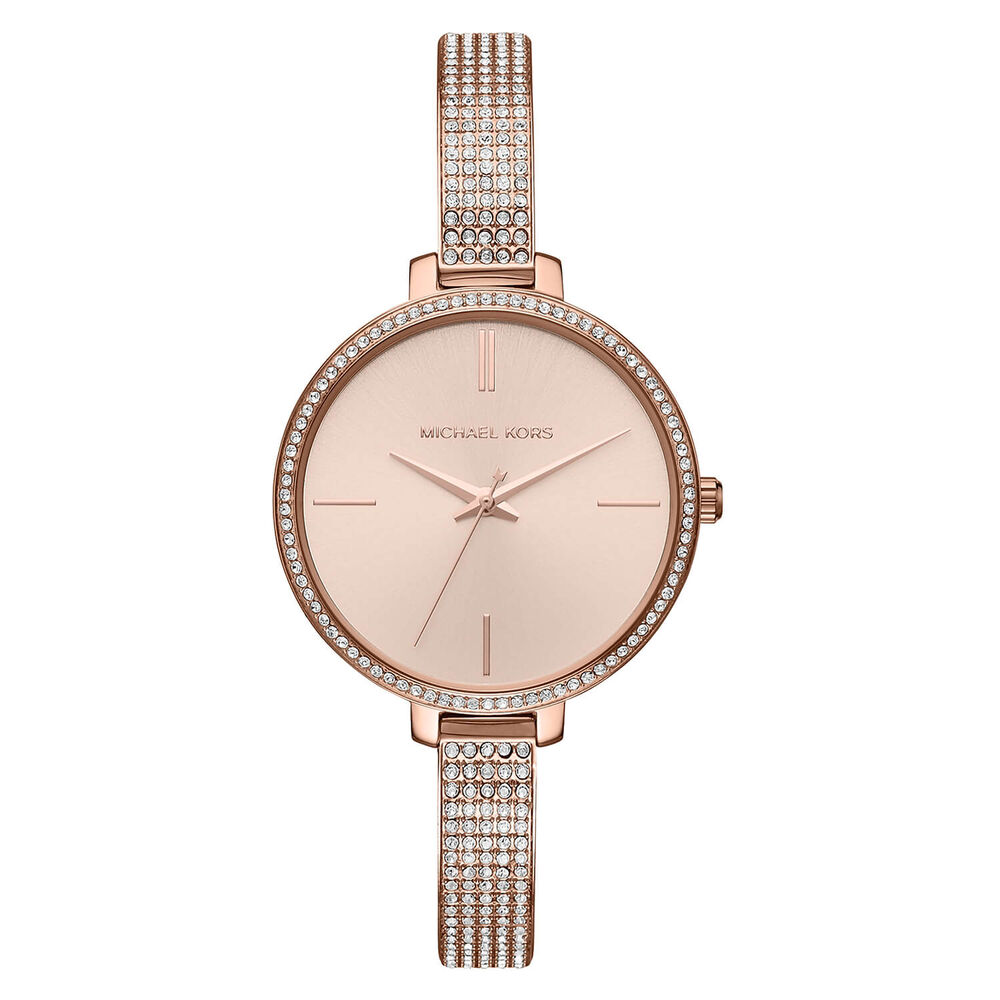 Michael Kors Jaryn 36mm Pink Dial & Bracelet Watch