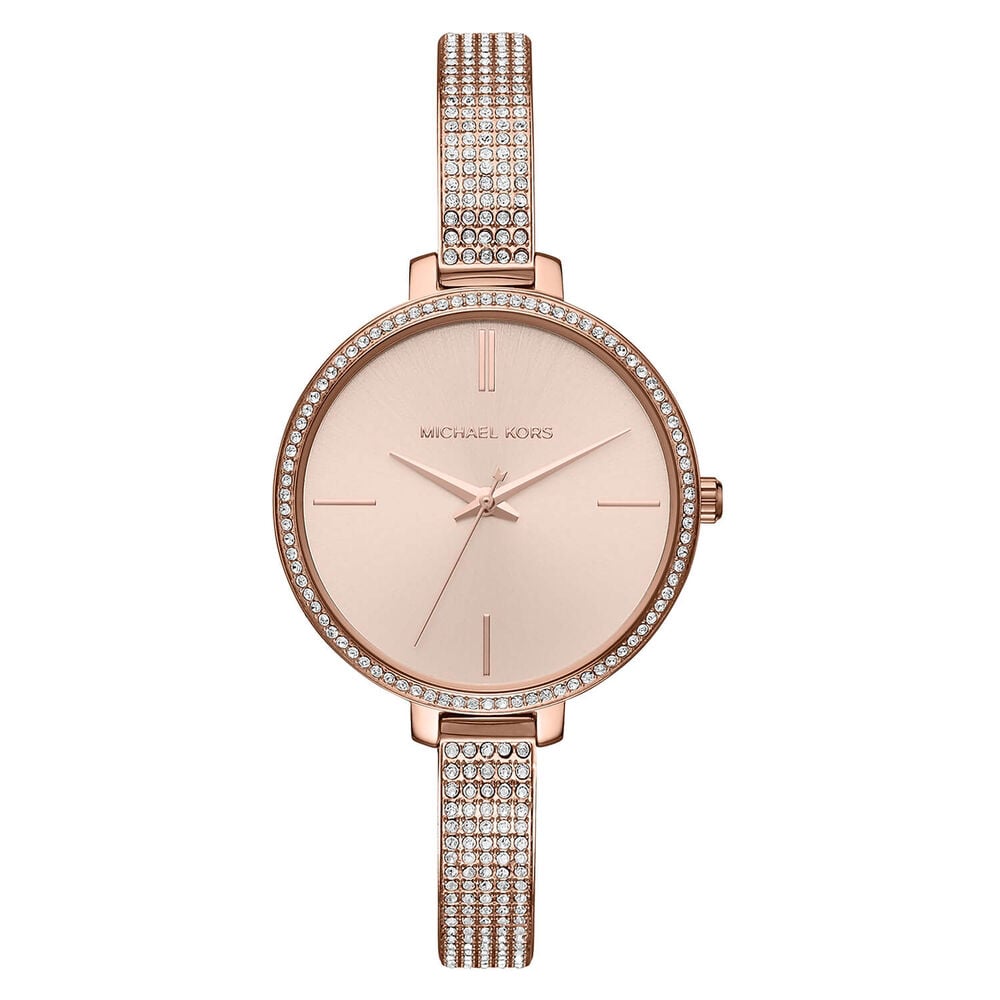 Michael Kors Jaryn 36mm Pink Dial & Bracelet Watch image number 0